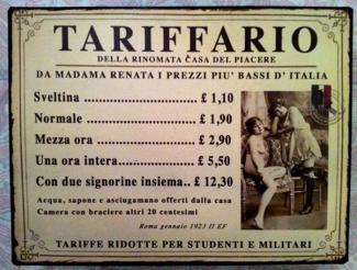 TARIFFARIO