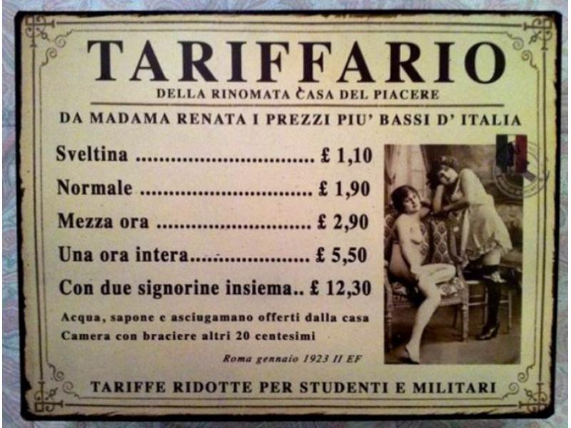 TARIFFARIO