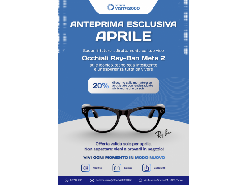 Promozione Ottica Vista 2000
